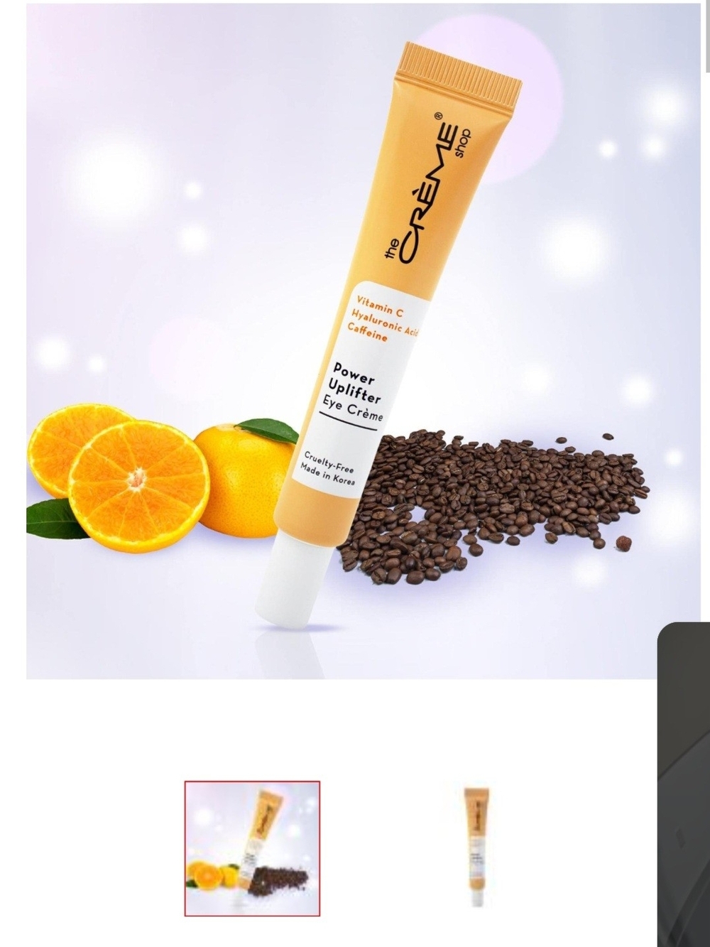 The Crème Shop Power Uplifter Eye Crème - depuffing